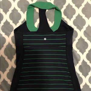 Lululemon Scoop Neck Tank Inkwell Green
